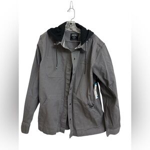 Tony Hawk Skateboarding Stretch Twill
Snap Up Hooded Work Jacket NWT